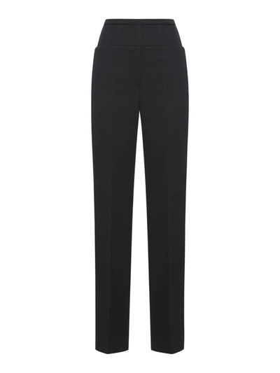 Shop Del Core Regular & Straight Leg Pants In Black