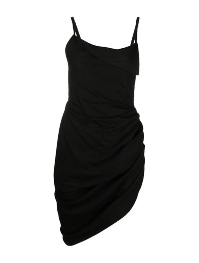 Shop Jacquemus Mini Dresses In Black