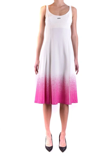 Shop Off-white Dress In Multicolor