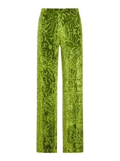 Shop Jil Sander Regular & Straight Leg Pants In Green