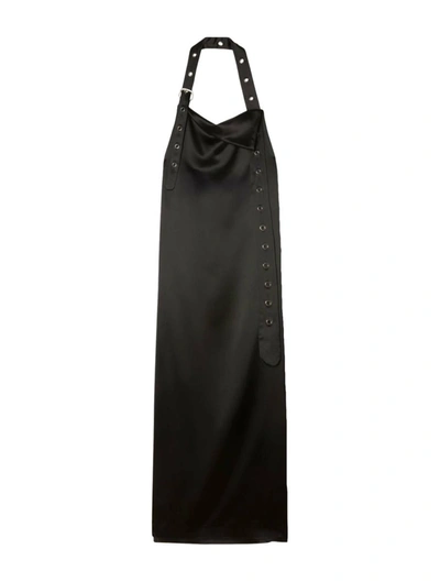 Shop Off-white Long Dresses In Black