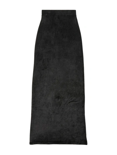 Shop Balenciaga Volume Skirt In Black