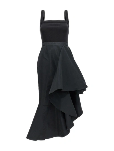 Shop Alexander Mcqueen Day Evening Dress In Black
