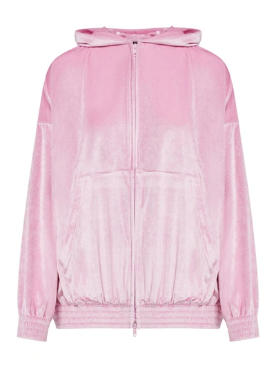 Shop Balenciaga Hoodies Sweatshirt In Pink & Purple
