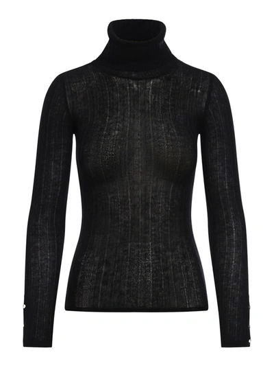 Shop Durazzi Milano Turtle Neck Sweater In Black