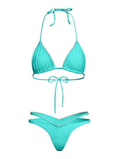 Shop Sucrette Bikinis Swimwear In Green