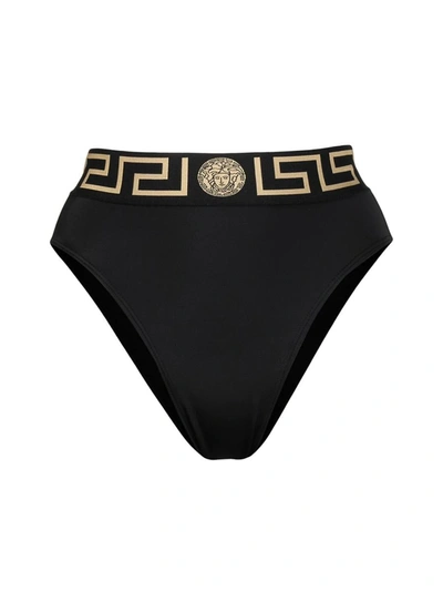 Shop Versace Swim Shorts Swimwear In Black