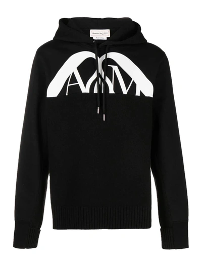 Shop Alexander Mcqueen Mcqueen Hoodies Sweatshirt In Black