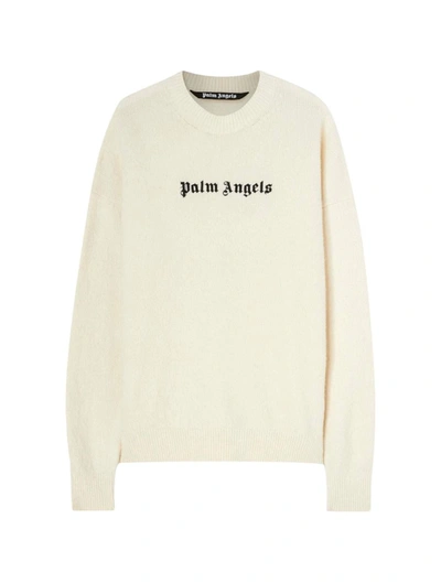 Shop Palm Angels Sweater In White