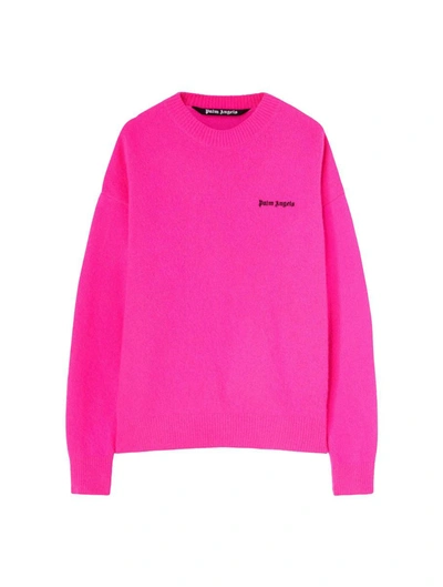 Shop Palm Angels Sweater In Pink & Purple