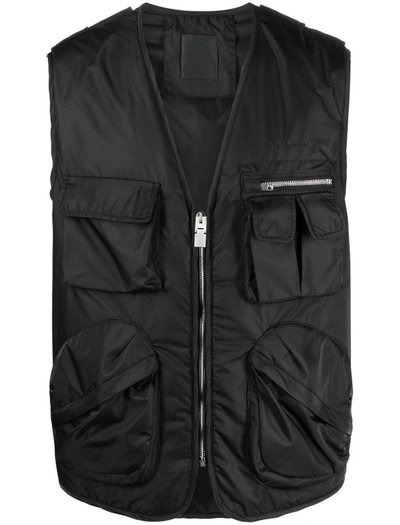 Shop Givenchy Multipocket Vest In Black