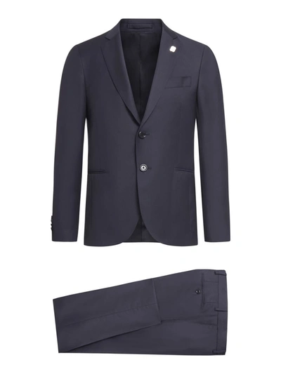 Shop Lardini Formal Suit In Bluette