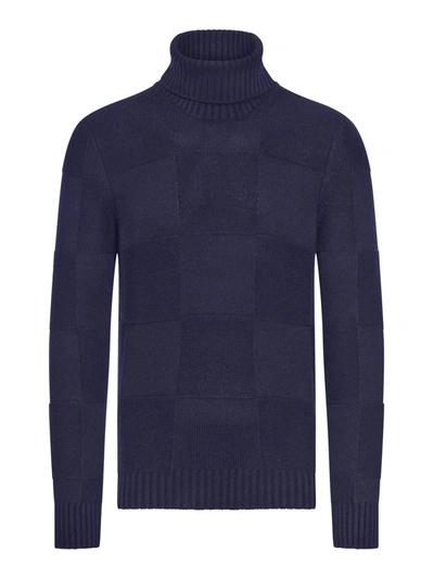 Shop Nome Turtle Neck Sweater In Blue