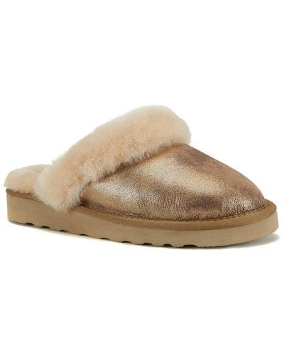 Shop Australia Luxe Collective Mool Leather Slipper In Silver