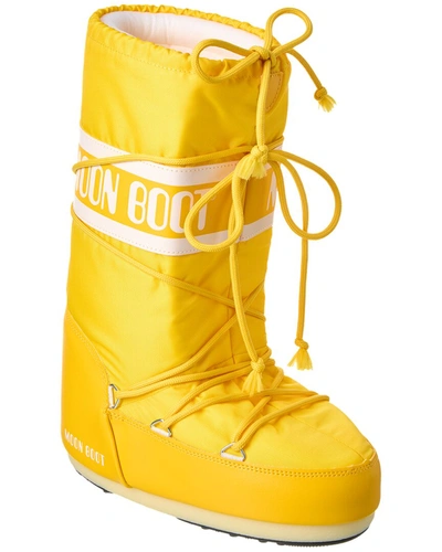 Shop Moon Boot Icon Nylon Boot In Yellow