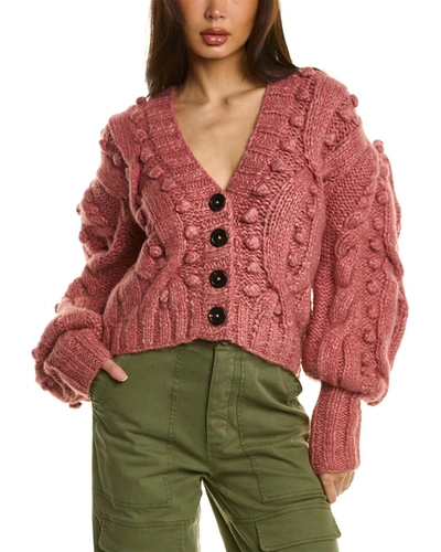 Shop Sea Ny Caden Cable Knit Wool-blend Cardigan In Multi