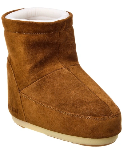 Shop Moon Boot Icon Low Nolace Suede Boot In Brown
