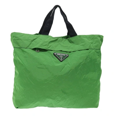 Shop Prada Shopping Synthetic Tote Bag () In Green