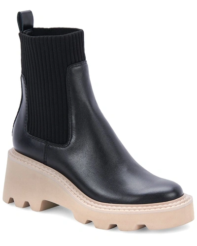 Shop Dolce Vita Hoven H2o Waterproof Leather Bootie In Grey