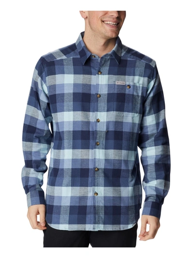 Shop Columbia Sportswear Cornell Woods Mens Flannel Checkered Button-down Shirt In Multi