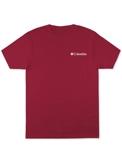 Shop Columbia Sportswear Mens Cotton Crewneck Graphic T-shirt In Multi