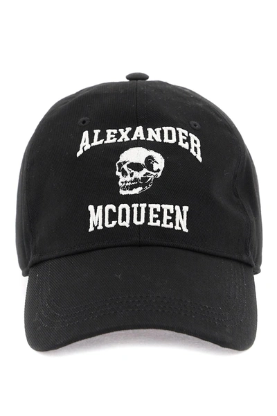 Shop Alexander Mcqueen Embroidered Logo Baseball Cap