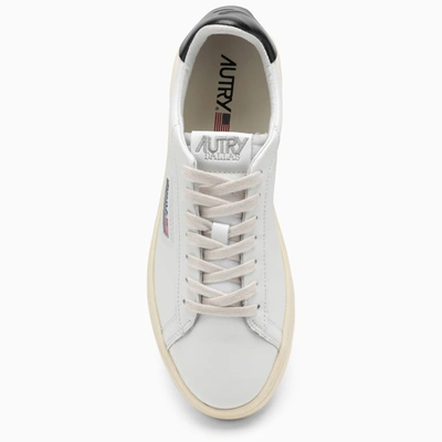 Shop Autry White/black Leather Dallas Sneakers