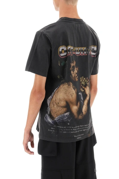 Shop Off-white Off White T Shirt With Back Bacchus Print