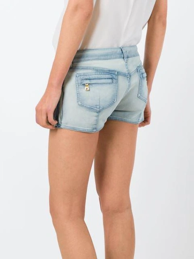 Shop Balmain Denim Shorts