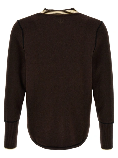 Shop Adidas Originals X Wales Bonner Sweater Sweater, Cardigans Brown