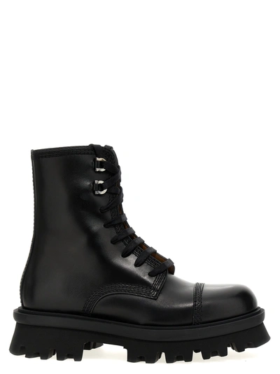 Shop Ferragamo Faraway Boots, Ankle Boots Black