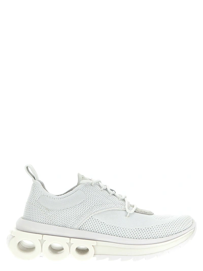 Shop Ferragamo Mina Sneakers White