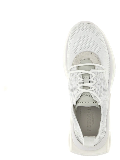 Shop Ferragamo Mina Sneakers White
