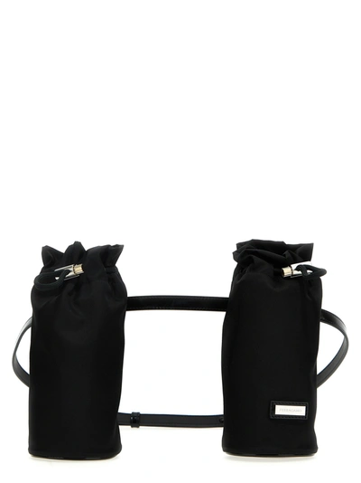 Shop Ferragamo Mulkeocket Crossbody Bags Black