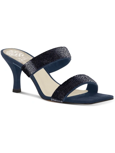 Shop Vince Camuto Aslee 2 Womens Rhinestone Suede Mule Sandals In Multi