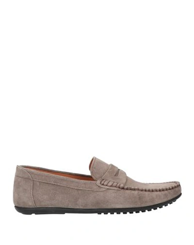 Shop Carpe Diem Man Loafers Dove Grey Size 12 Soft Leather