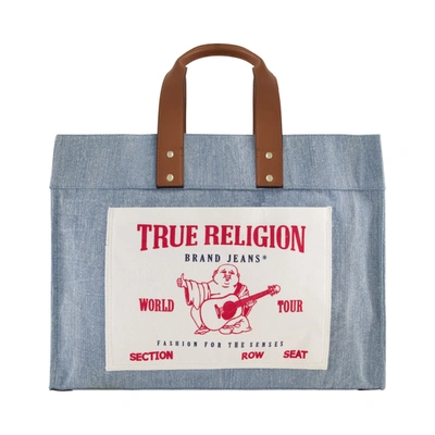 Shop True Religion Tote In Blue