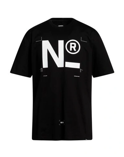 Shop Nemen Man T-shirt Black Size Xxl Cotton