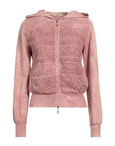 Shop Marani Jeans Woman Sweatshirt Pastel Pink Size 10 Cotton, Elastane
