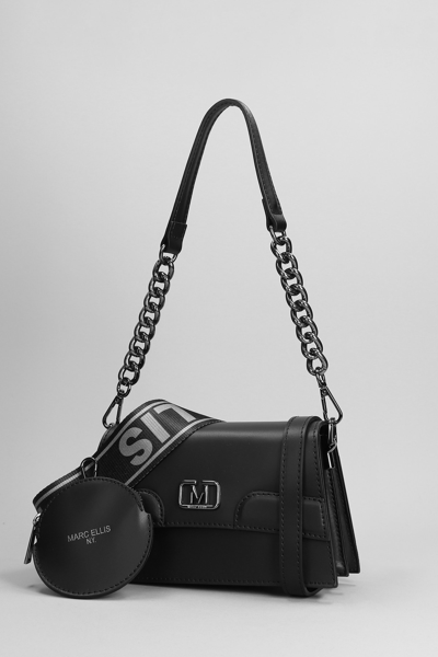 Shop Marc Ellis New Kourtney S Shoulder Bag In Black Faux Leather