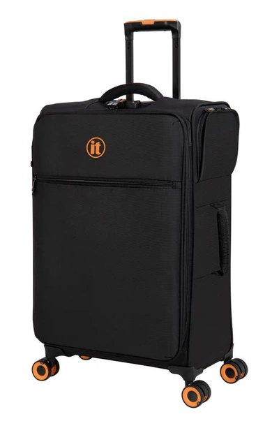 Shop It Luggage Simultaneous 25-inch Softside Spinner Luggage In Black