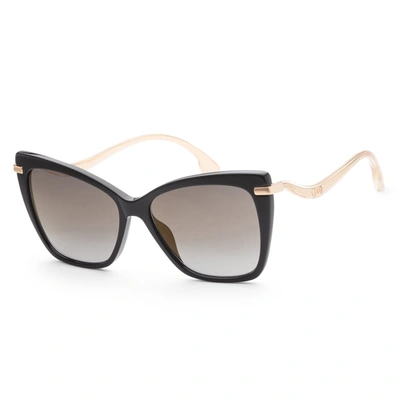 Jimmy Choo Women's Selbygs-0807-fq 57mm Black Sunglasses In Black