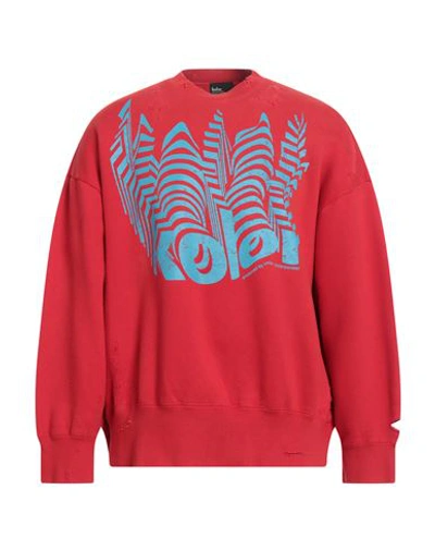 Shop Kolor Man Sweatshirt Red Size 2 Cotton