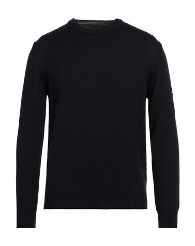 Shop Navigare Man Sweater Midnight Blue Size Xl Merino Wool, Acrylic