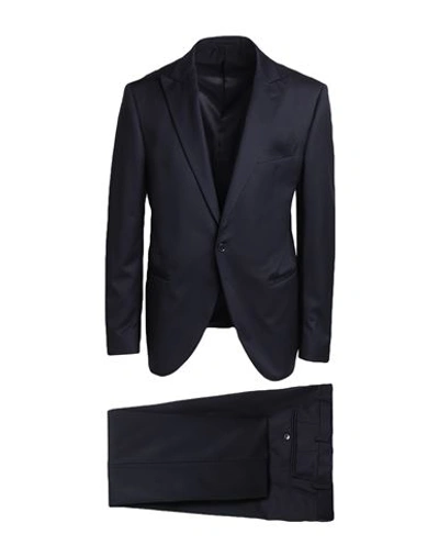 Shop L.b.m 1911 L. B.m. 1911 Man Suit Midnight Blue Size 44 Wool