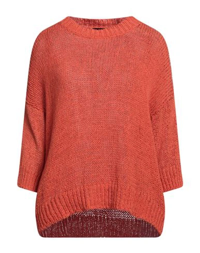 Shop Roberto Collina Woman Sweater Orange Size M Cotton, Polyacrylic