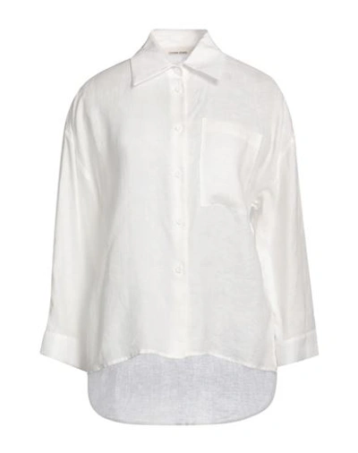 Shop Liviana Conti Woman Shirt White Size 8 Linen