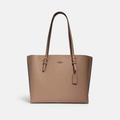 Shop Coach Outlet Mollie Tote In Beige