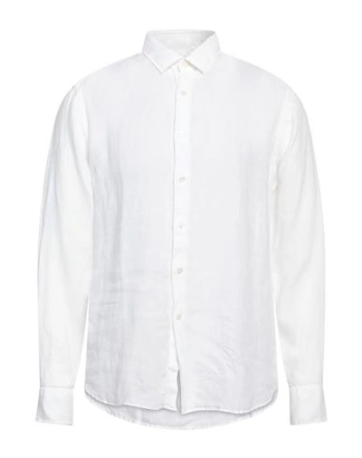 Shop Lab. Pal Zileri Man Shirt White Size 17 ½ Linen