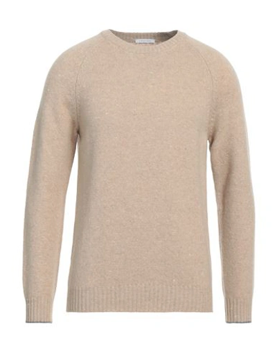 Shop Simon Gray. Man Sweater Camel Size L Wool, Cashmere, Polyamide In Beige